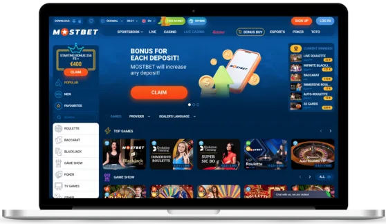 Mostbet casino live games